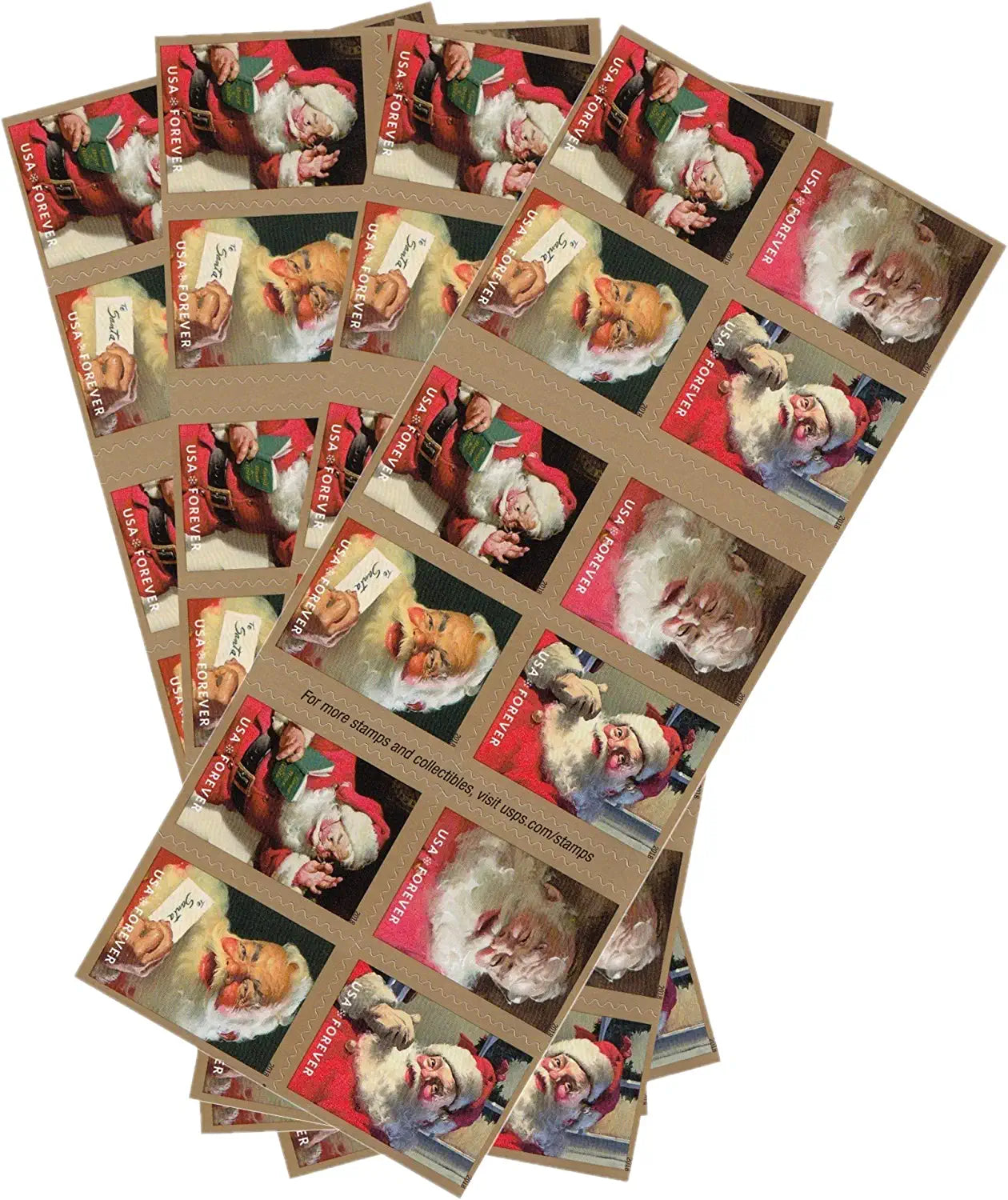 Holiday Classic USPS Forever Stamps - Sold in Quantity of 100 (5 Books of 20)