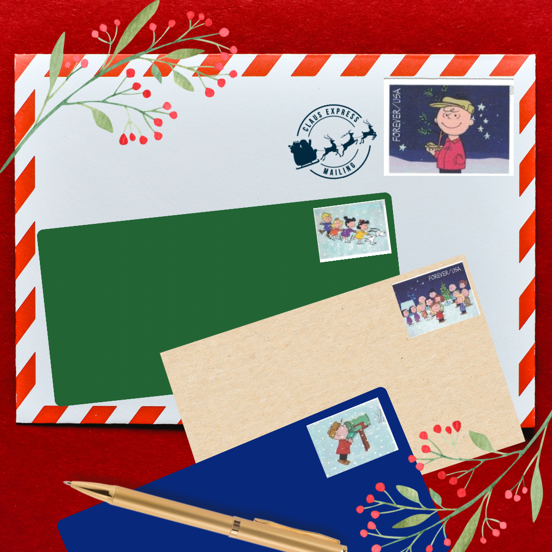 Holiday Classic USPS Forever Stamps - Sold in Quantity of 100 (5 Books of 20)