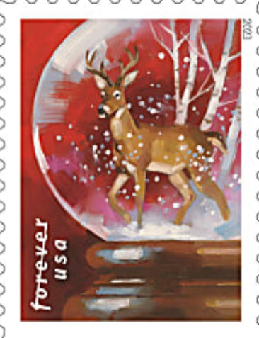 Holiday Classic USPS Forever Stamps - Sold in Quantity of 100 (5 Books of 20)
