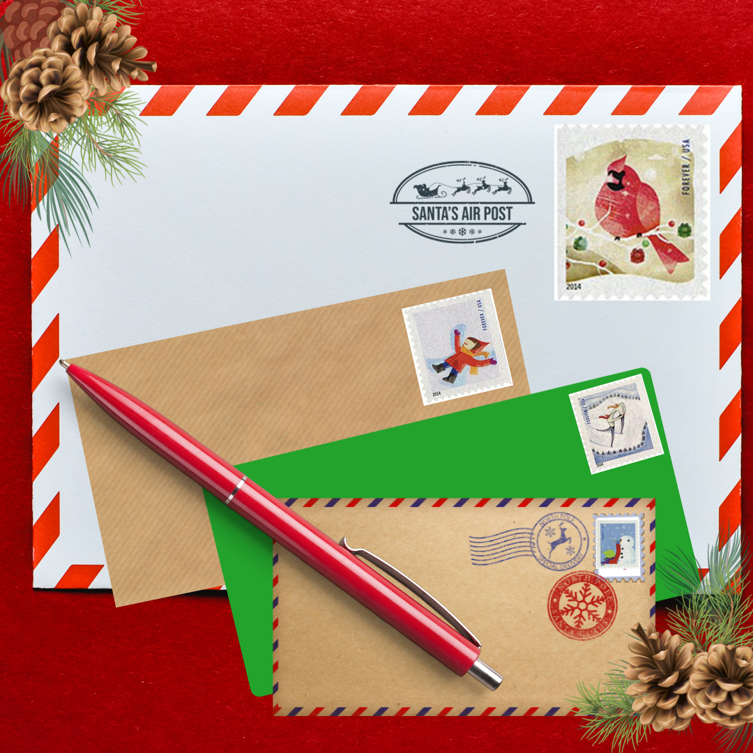 Holiday Classic USPS Forever Stamps - Sold in Quantity of 100 (5 Books of 20)