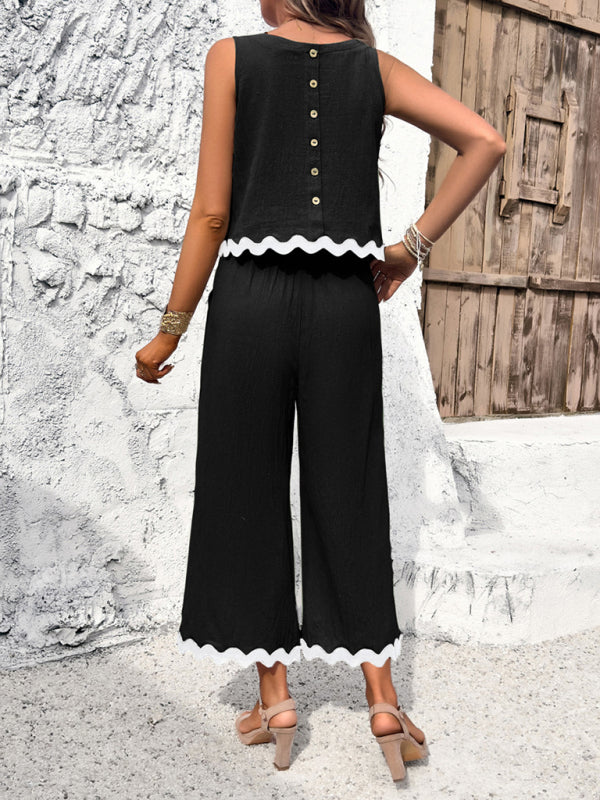 Women's casual pant + tank set