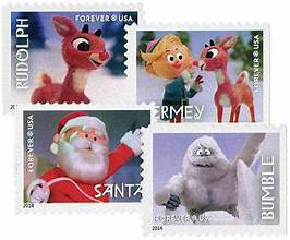 Holiday Classic USPS Forever Stamps - Sold in Quantity of 100 (5 Books of 20)