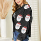 Santa Sequin Raw Hem Jacket