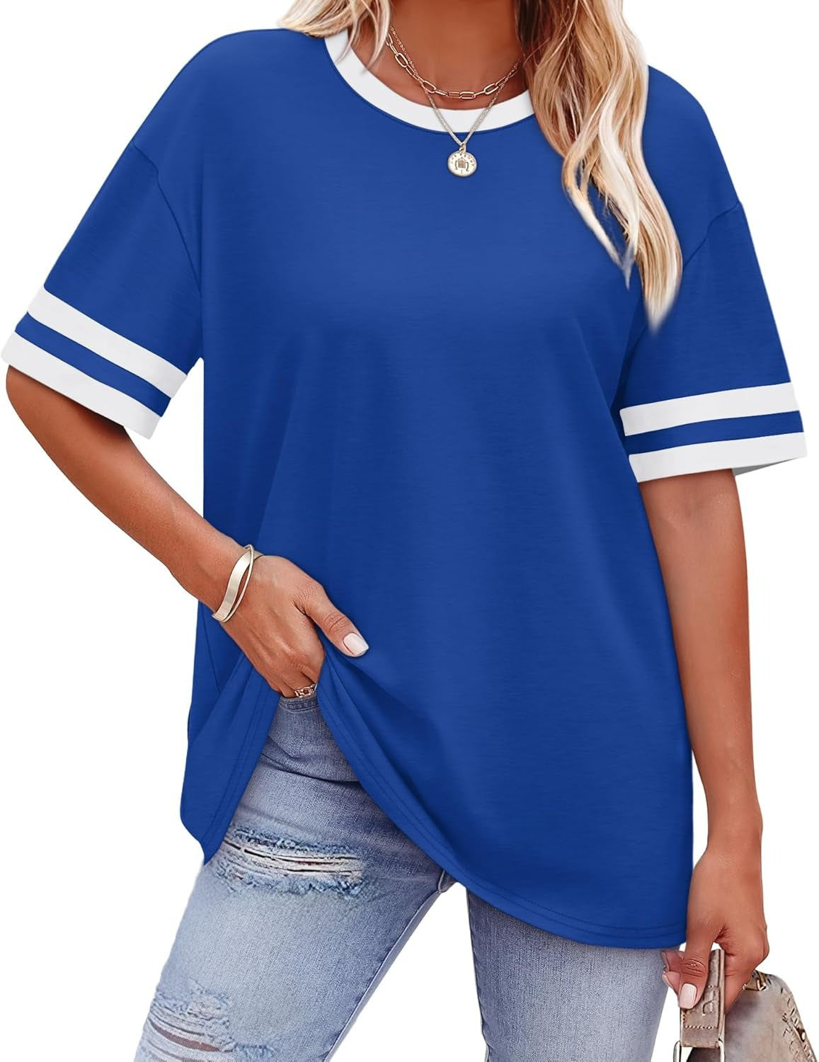 Chic Striped Waist Tee – Casual Comfort in Every Color