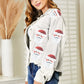 Santa Sequin Raw Hem Jacket