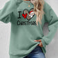 CHRISTMAS Graphic Round Neck Sweatshirt