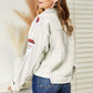 Santa Sequin Raw Hem Jacket