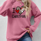 CHRISTMAS Graphic Round Neck Sweatshirt