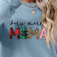 Letter Graphic Round Neck Long Sleeve Sweatshirt