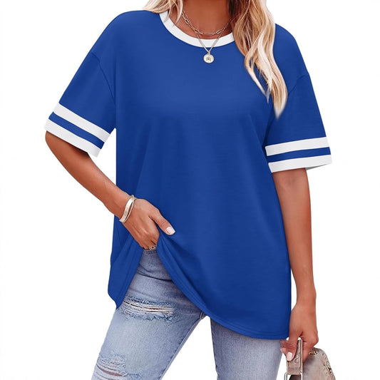Chic Striped Waist Tee – Casual Comfort in Every Color