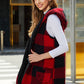 Plaid Hooded Vest