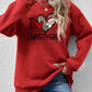 CHRISTMAS Graphic Round Neck Sweatshirt