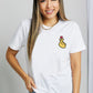 Simply Love Finger Heart Emoji Graphic Cotton T-Shirt