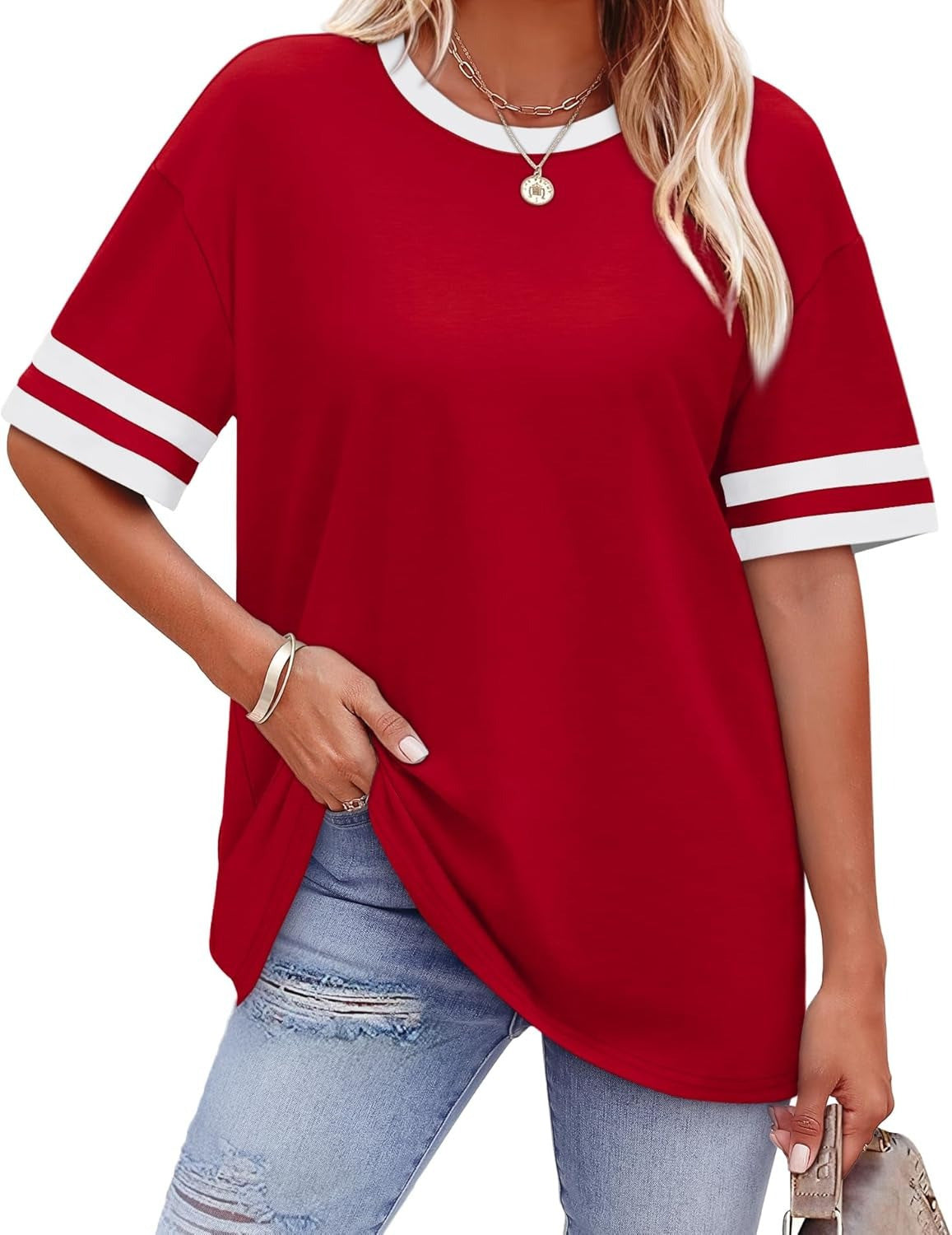 Chic Striped Waist Tee – Casual Comfort in Every Color
