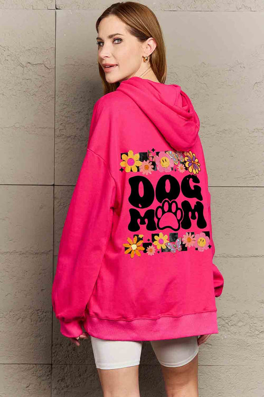 Simply Love Simply Love Full Size DOG MOM Graphic Hoodie