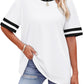 Chic Striped Waist Tee – Casual Comfort in Every Color