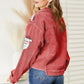 Santa Sequin Raw Hem Jacket