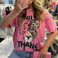 Wild Thang Oversized Tee – Tiger, Lightning & Total Attitude