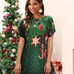 Christmas Round Neck Short Sleeve T-Shirt