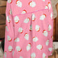 Santa Collared Neck Long Sleeve Top and Shorts Lounge Set