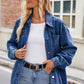 Button Up Denim Jacket with Pockets