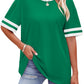 Chic Striped Waist Tee – Casual Comfort in Every Color