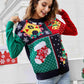 Christmas Color Block Knit Pullover