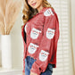 Santa Sequin Raw Hem Jacket