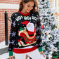 Santa Round Neck Long Sleeve Sweater