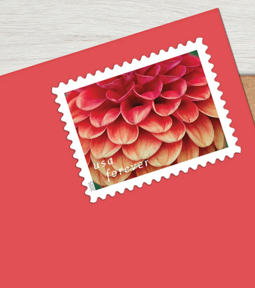 Dahlia USPS Forever Stamps - Book of 20