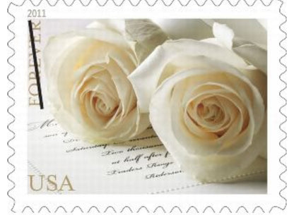 USPS WEDDING ROSES FOREVER STAMPS - BOOKS of 20 FOREVER POSTAGE STAMPS