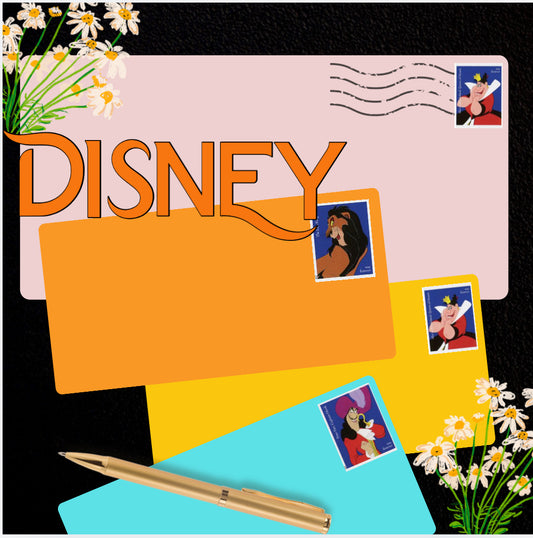 Disney Villian Stamps - 1 sheet (20 Stamps)