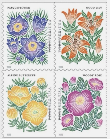 USPS Forever Stamps - Book of 20 - Mountain Flora