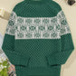 Graphic Round Neck Long Sleeve Sweater