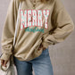 MERRY CHRISTMAS Round Neck Long Sleeve Sweatshirt