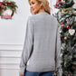 Reindeer Round Neck Long Sleeve Sweater