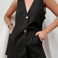 Full Size Button Up Top and Shorts Set