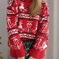 Christmas Element Round Neck Long Sleeve Sweater