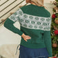 Graphic Round Neck Long Sleeve Sweater