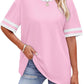 Chic Striped Waist Tee – Casual Comfort in Every Color