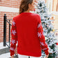 Santa Round Neck Long Sleeve Sweater