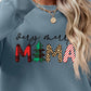 Letter Graphic Round Neck Long Sleeve Sweatshirt