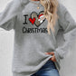 CHRISTMAS Graphic Round Neck Sweatshirt