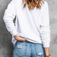 MERRY Round Neck Long Sleeve Sweatshirt