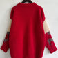 Sequin Christmas Tree & Reindeer Round Neck Sweater