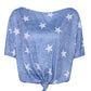 Star Print Short Sleeve T-Shirt
