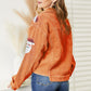 Santa Sequin Raw Hem Jacket