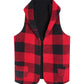 Plaid Hooded Vest