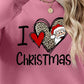 CHRISTMAS Graphic Round Neck Sweatshirt