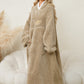 Pocketed Contrast Long Sleeve Hooded Lounge Dress